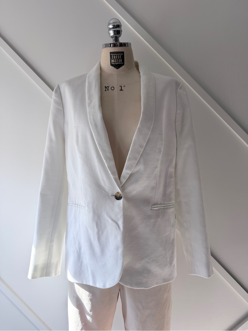 J.Crew Parke Linen Blend Blazer NWT White Size 8 Tailored Jacket
